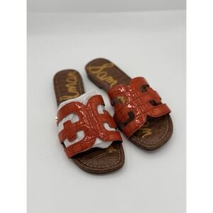 sam edelman sandals Bay Red Croco Women's 6.5 F69926S607